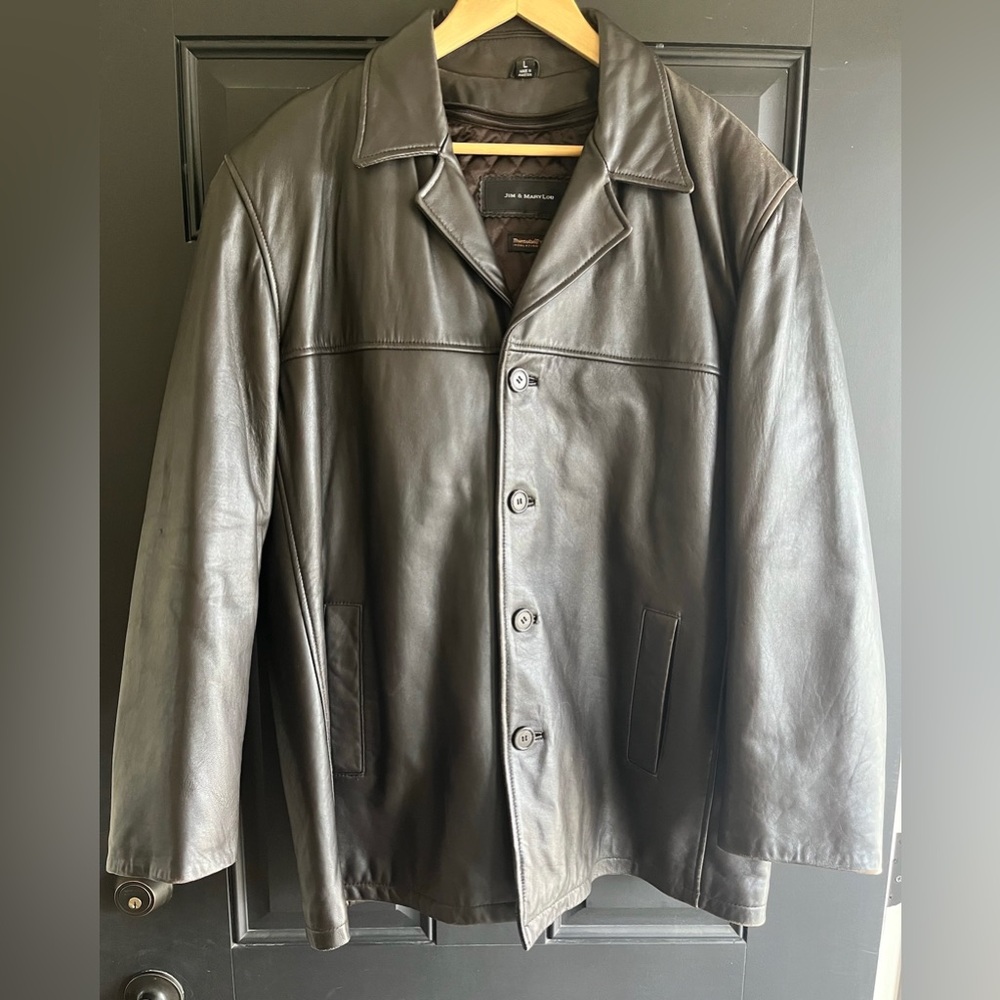 Jim and MaryLou Brown Leather Jacket